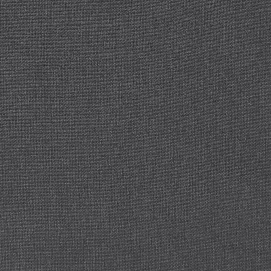 Low-back cushions 4 pcs Melange Anthracite 100x50x4cm Fabric