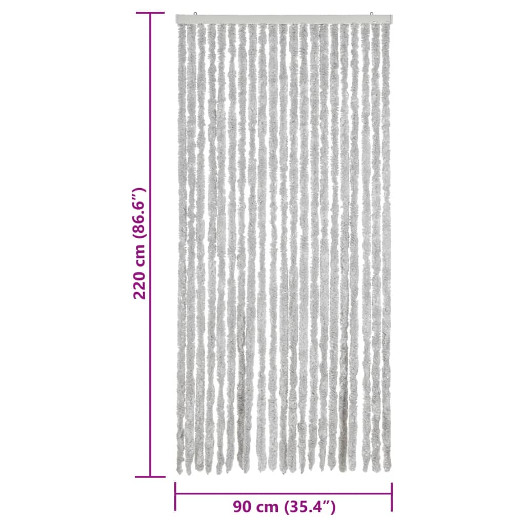 Fly Screen Grey 90x220 cm Chenille