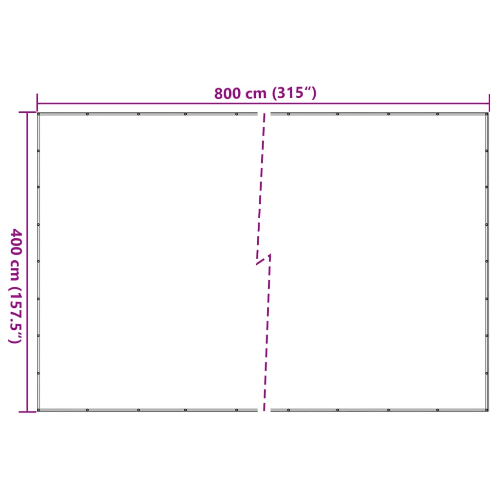 Anhängernetz Grün 4x8 m HDPE