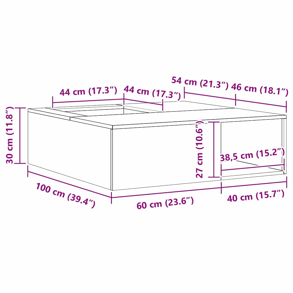 Feuerstelle Schwarz 100 x 100 x 30 cm Stahl