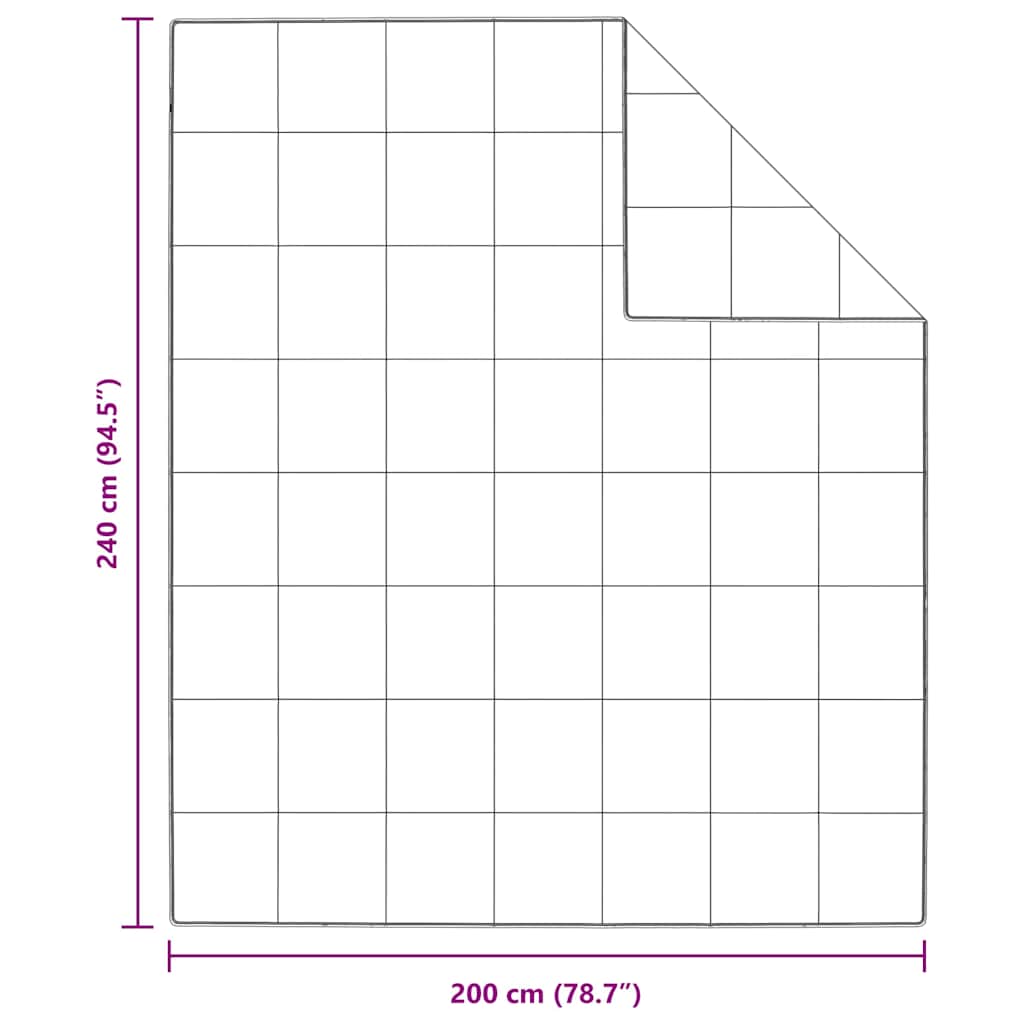 Bettdecke Weiß 240 x 200 cm Feder