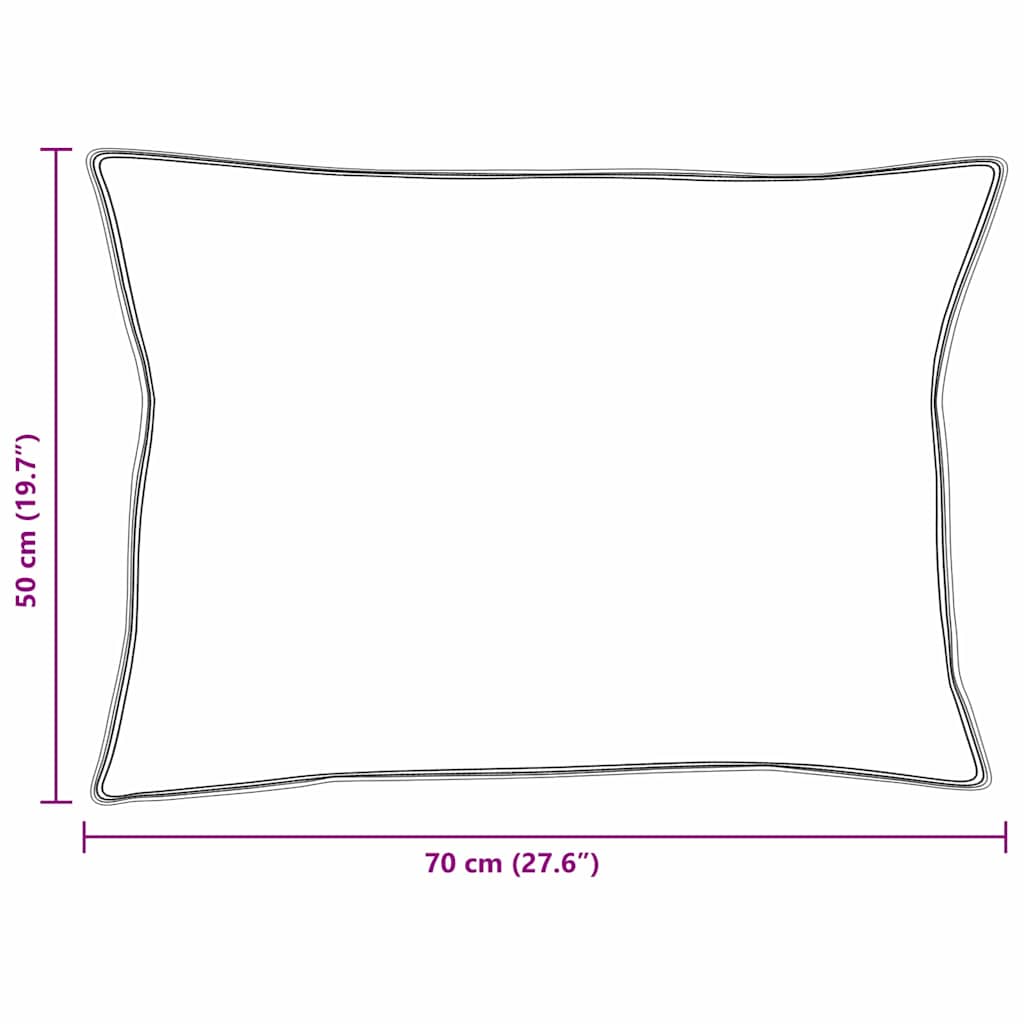 Pillows with pillowcases 2 pcs White 50 x 70 cm Feather