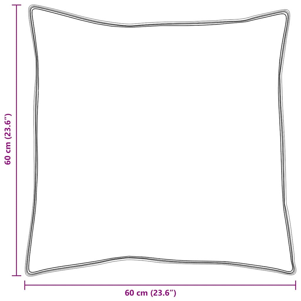 Pillow with cases 2 pcs White 60 x 60 cm Feather