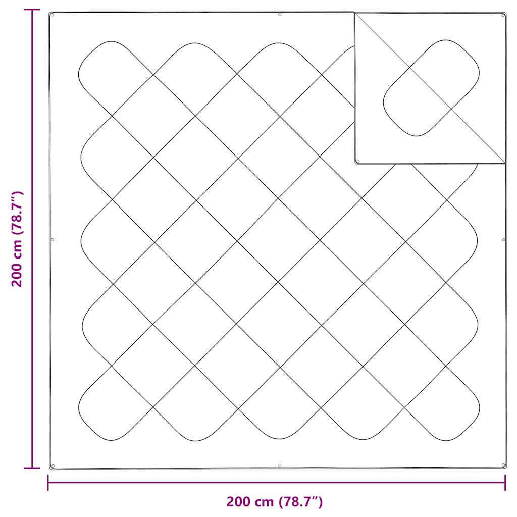2-in-1 Duvet White 200 x 200 cm Polyester