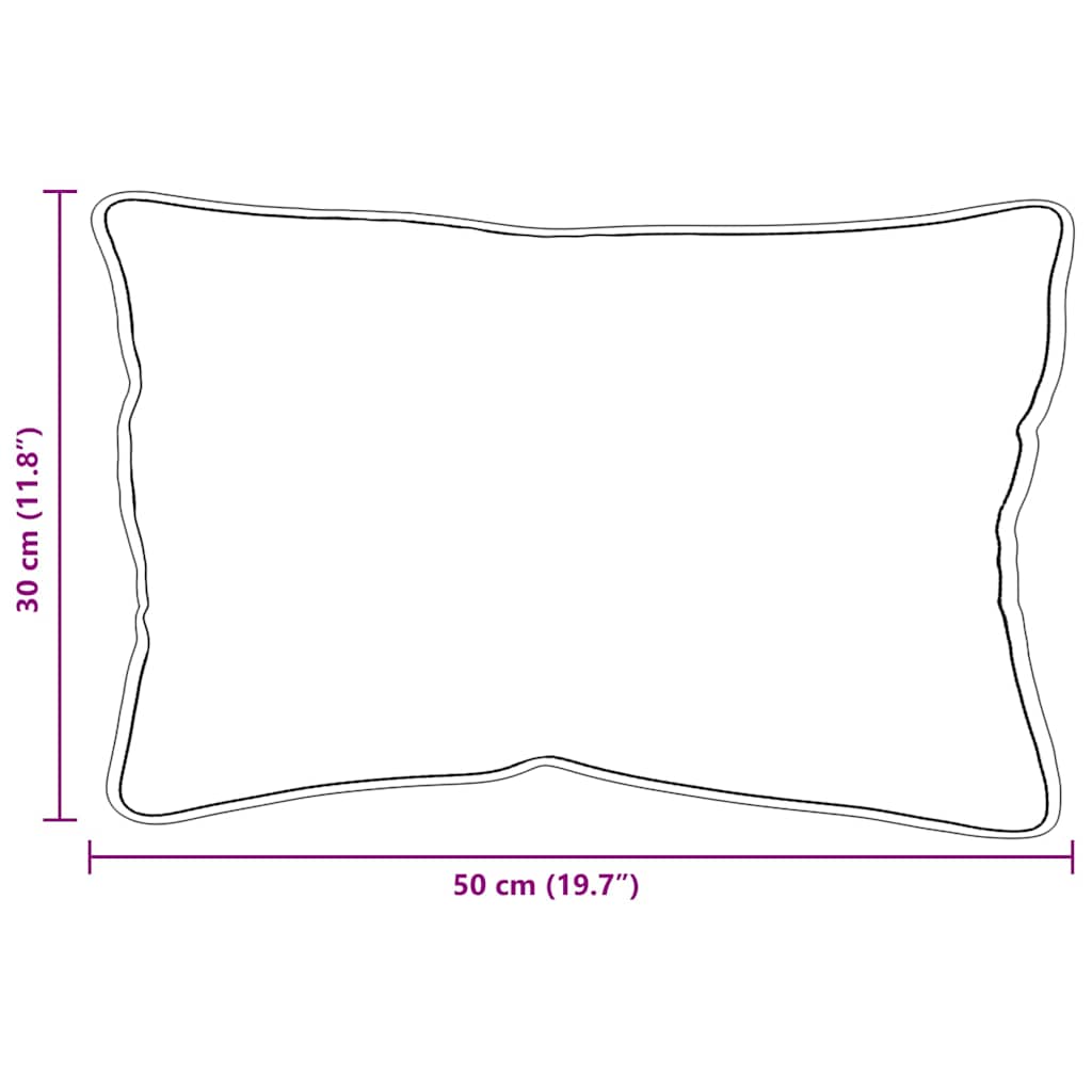 Oreiller avec coussin 2 pcs Blanc 61 x 41 x 20 cm Polyester