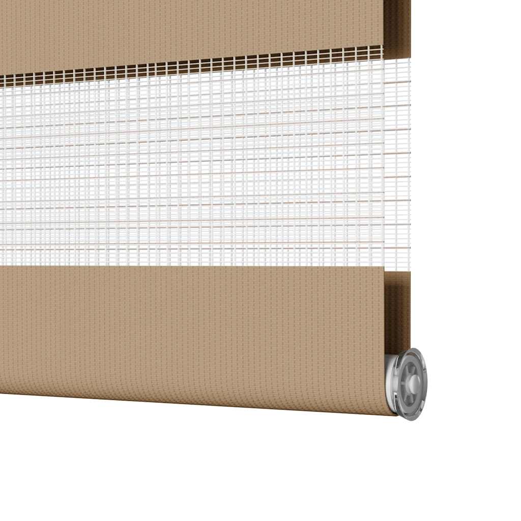 Store double brun sable 100x230 cm largeur tissu 95,9 cm polyester