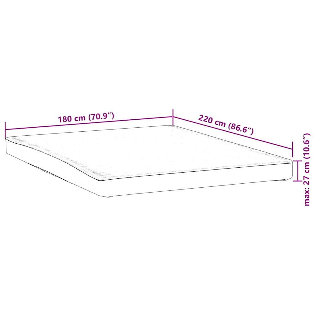 Protège-matelas blanc 180x220 cm imperméable