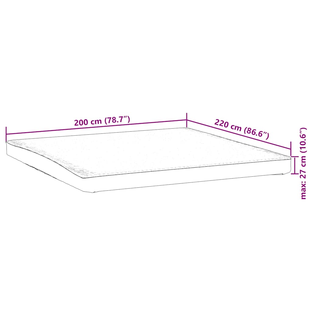 Protège-matelas Blanc 200x220 cm Imperméable