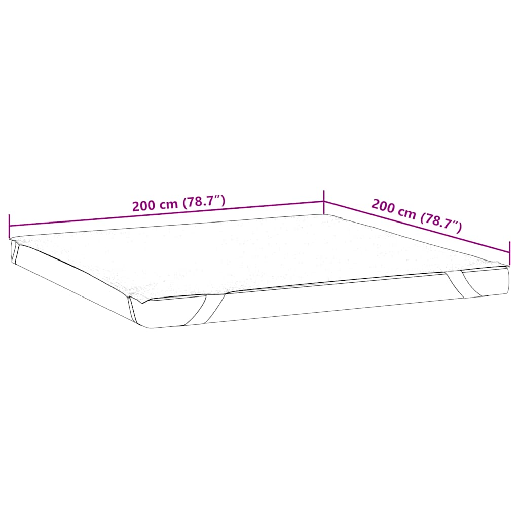 Protège-matelas blanc 200x200 cm imperméable