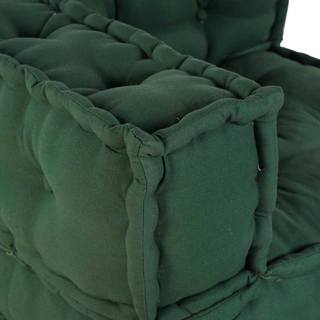 Modular Sofa 3 pc Green Fabric