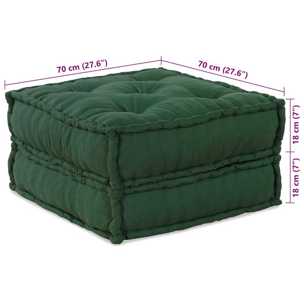 Canapé modulaire 2 pcs Vert 140 x 70 x 36 cm Tissu