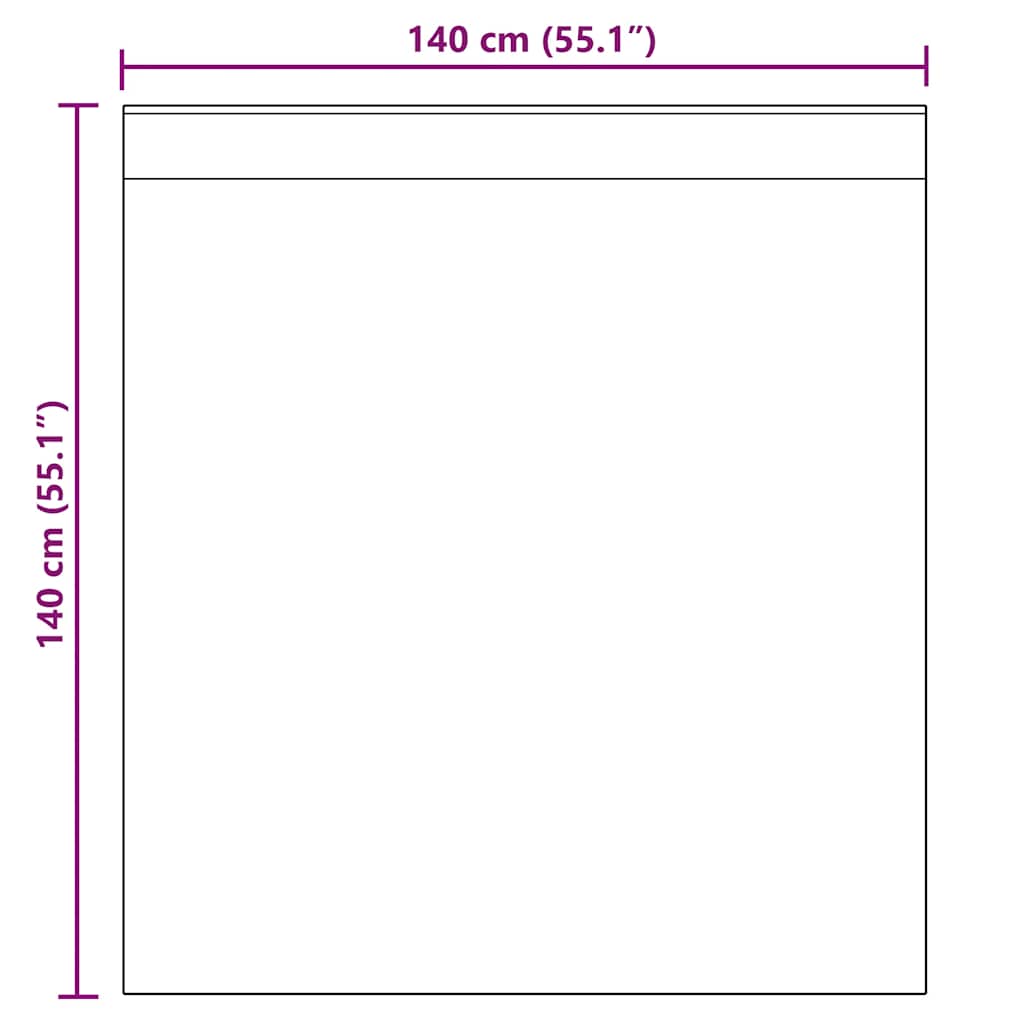 Voile Vorhänge mit Lasche 2 Stk. Braun