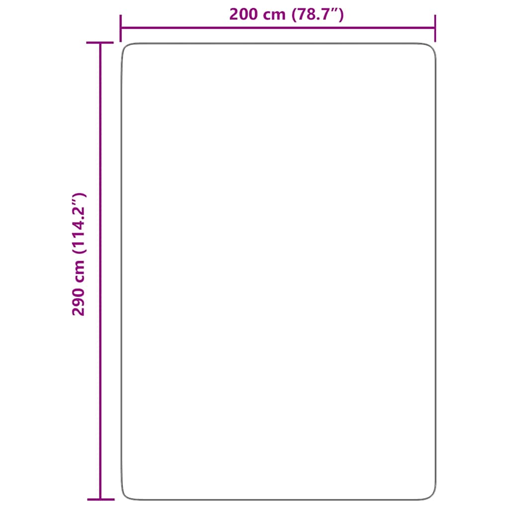 Tapis shaggy à poils longs NAVARRA Crème 200x290 cm Polyester