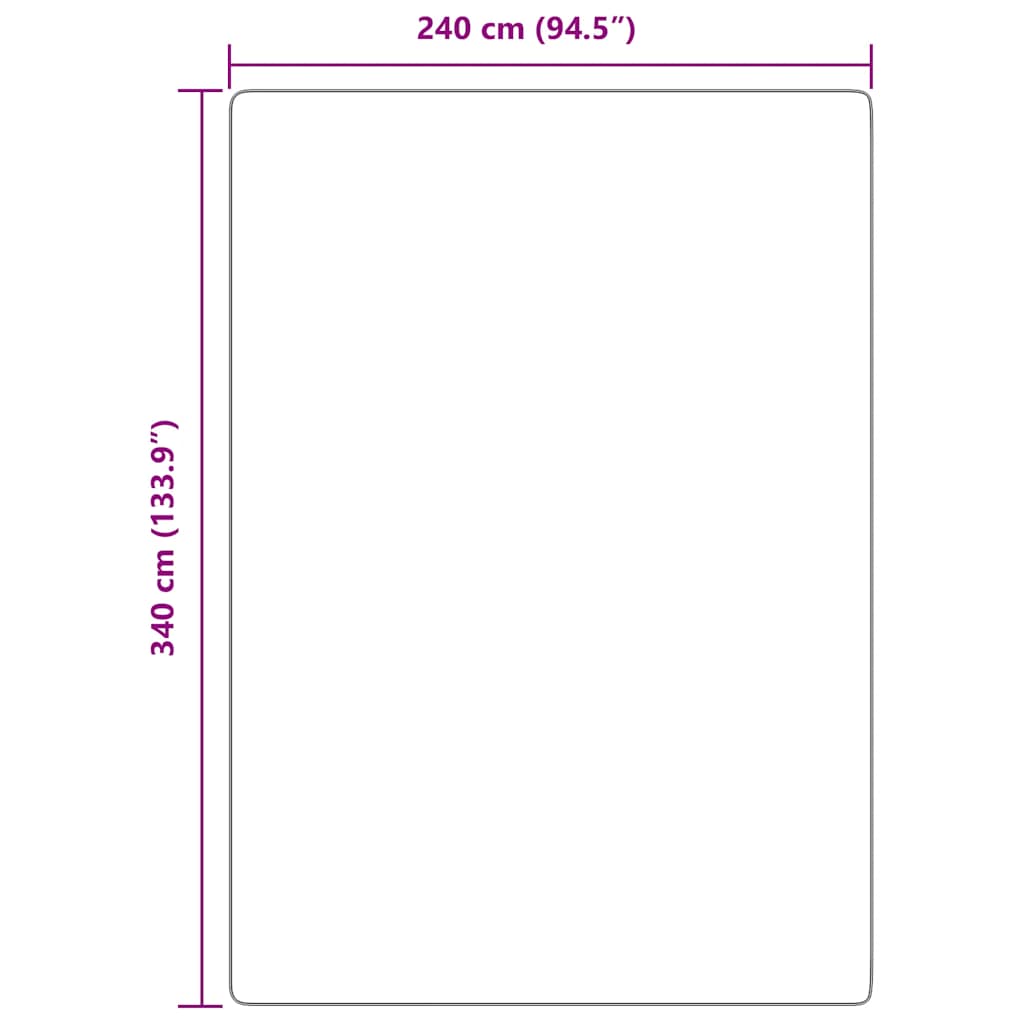 Teppich Shaggy Hochflor NAVARRA Creme 240x340 cm Polyester