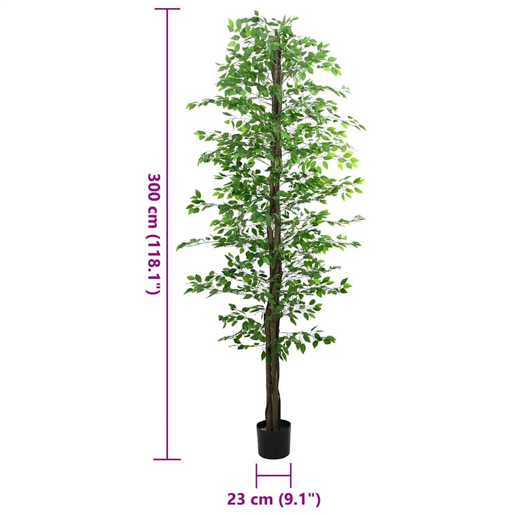 Artificial Ficus Tree 2016 Leaves 300 cm Green