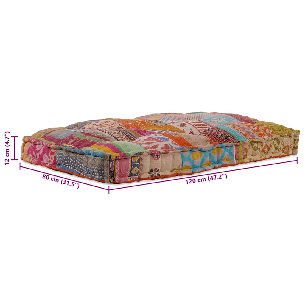 Modulares Sofa Mehrfarbig 120 x 80 x 12 cm Stoff