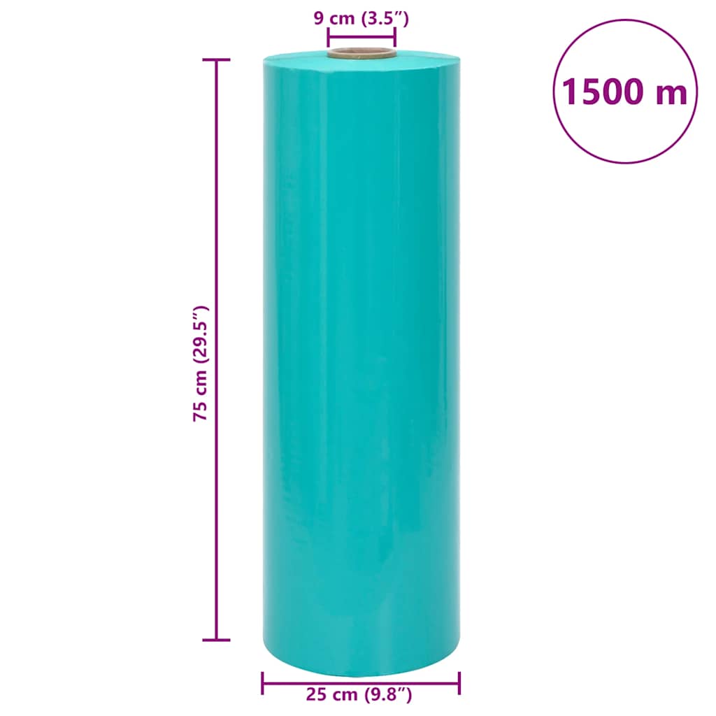 Film étirable agricole vert 25 µm 75 cm x 1500 m