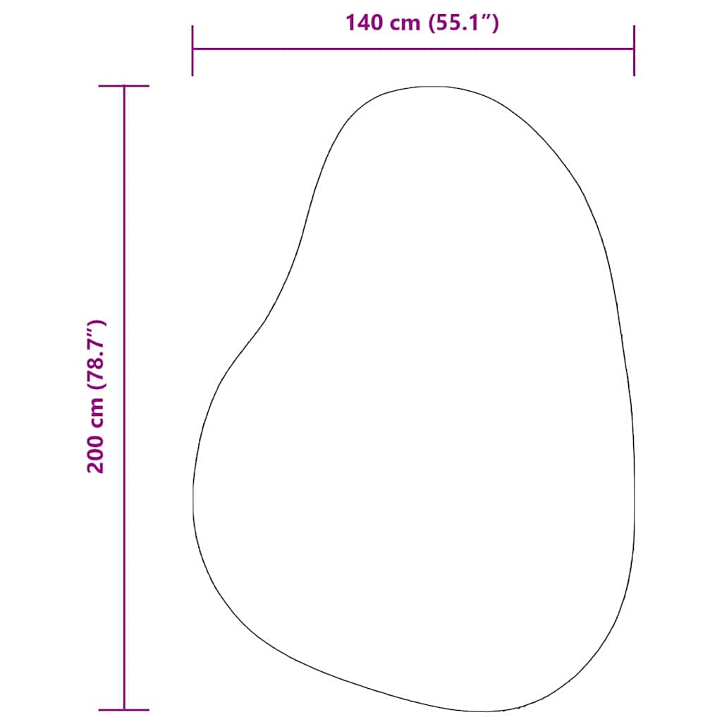 Bereichsteppiche HUARTE Creme 140 x 200 cm Polyester