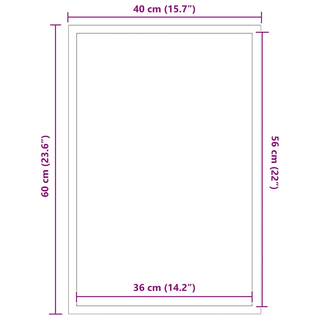 Doormat Brown 40x60 cm
