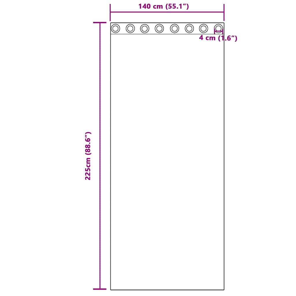 Rideaux en velours avec 2 rideaux champagne 225 x 140 cm velours