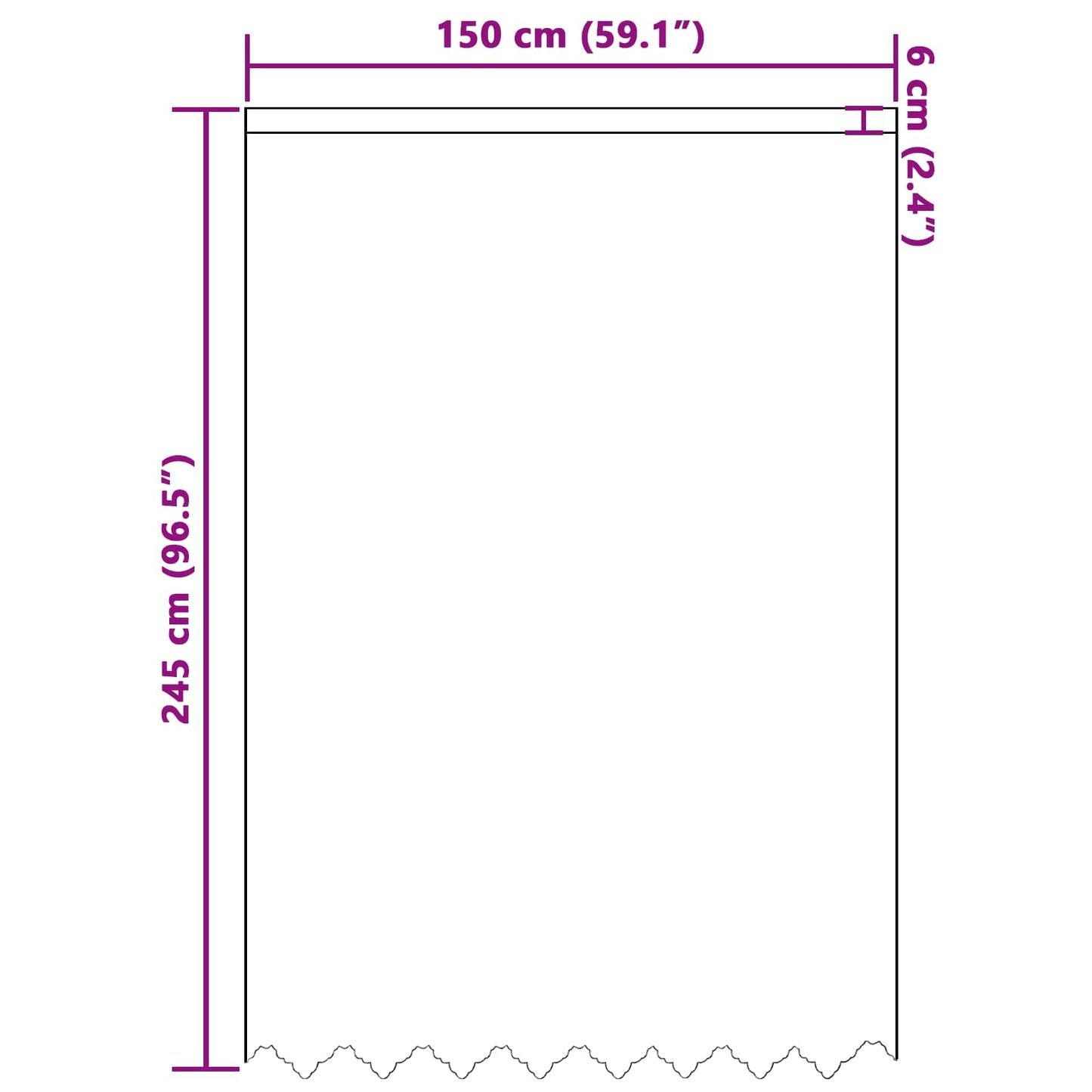 Spitzenvorhang mit Vorhängen Floral Weiß 245x150cm Polyester