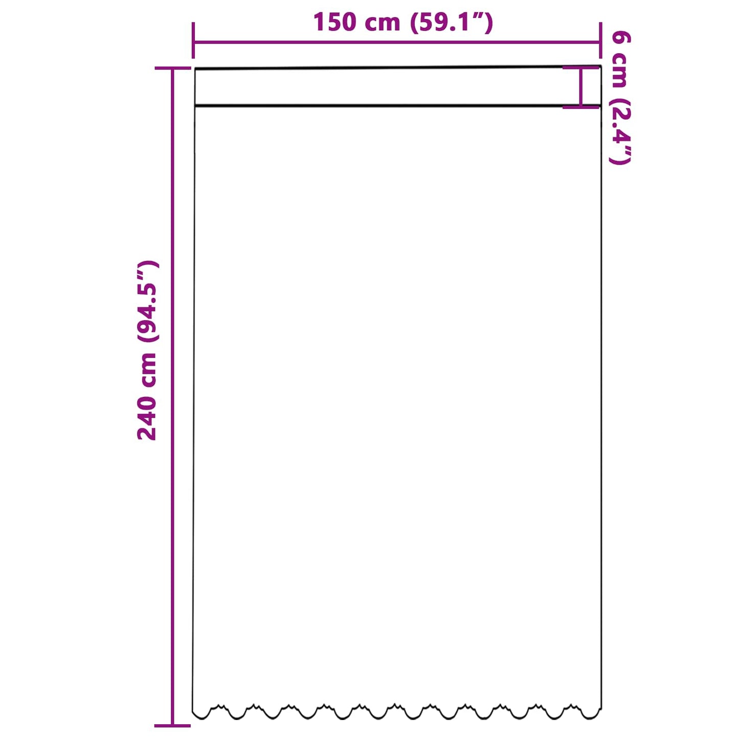 Spitzenvorhang mit Vorhängen Floral Weiß 240 x 150 cm Polyester