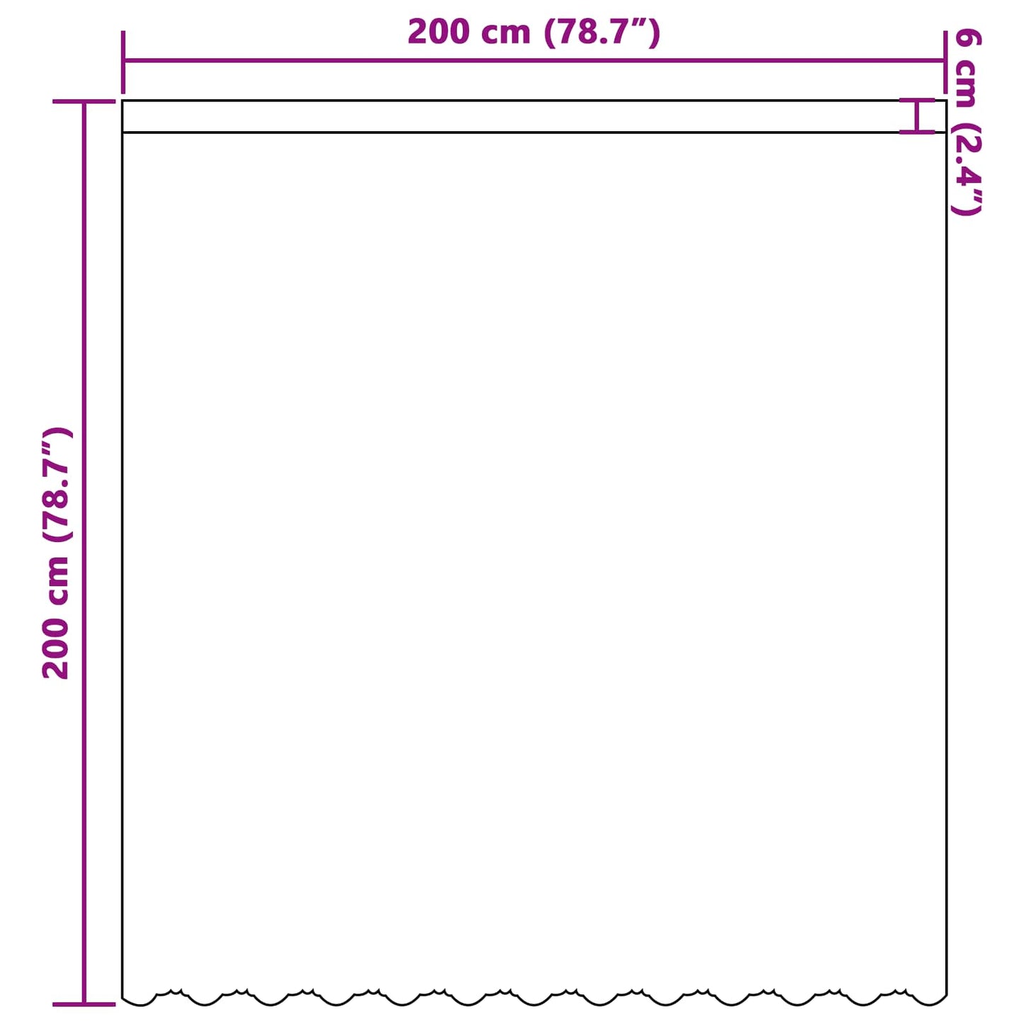 Spitzenvorhang mit Vorhängen Floral Weiß 200 x 200 cm Polyester