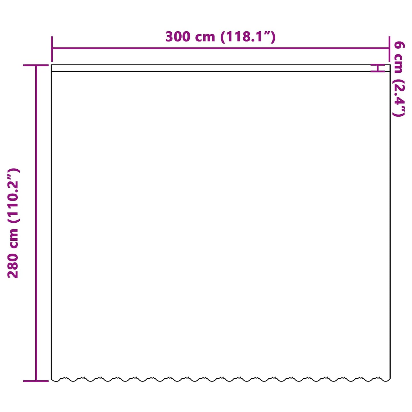 Voilage avec rideaux fleuris blanc 280 x 300 cm Polyester