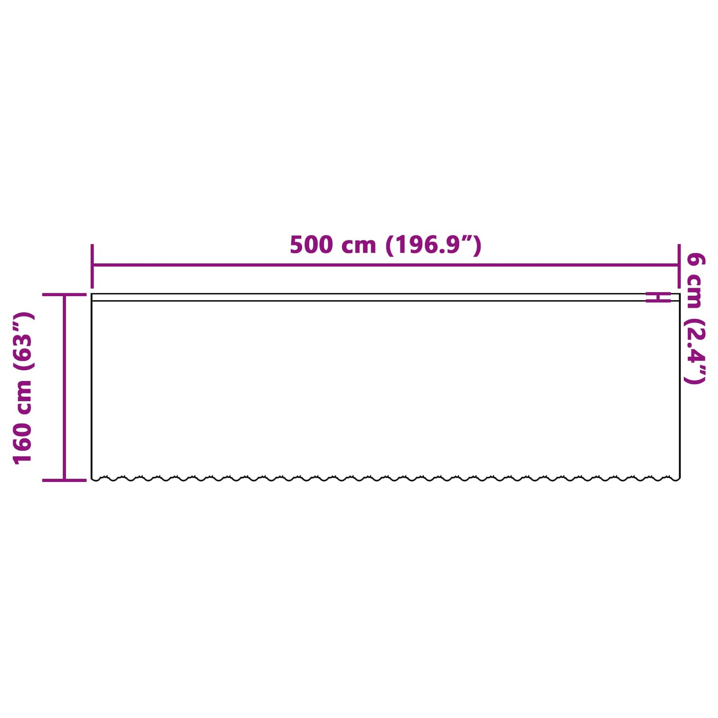 Voilage à rideaux fleuri blanc 160 x 500 cm polyester