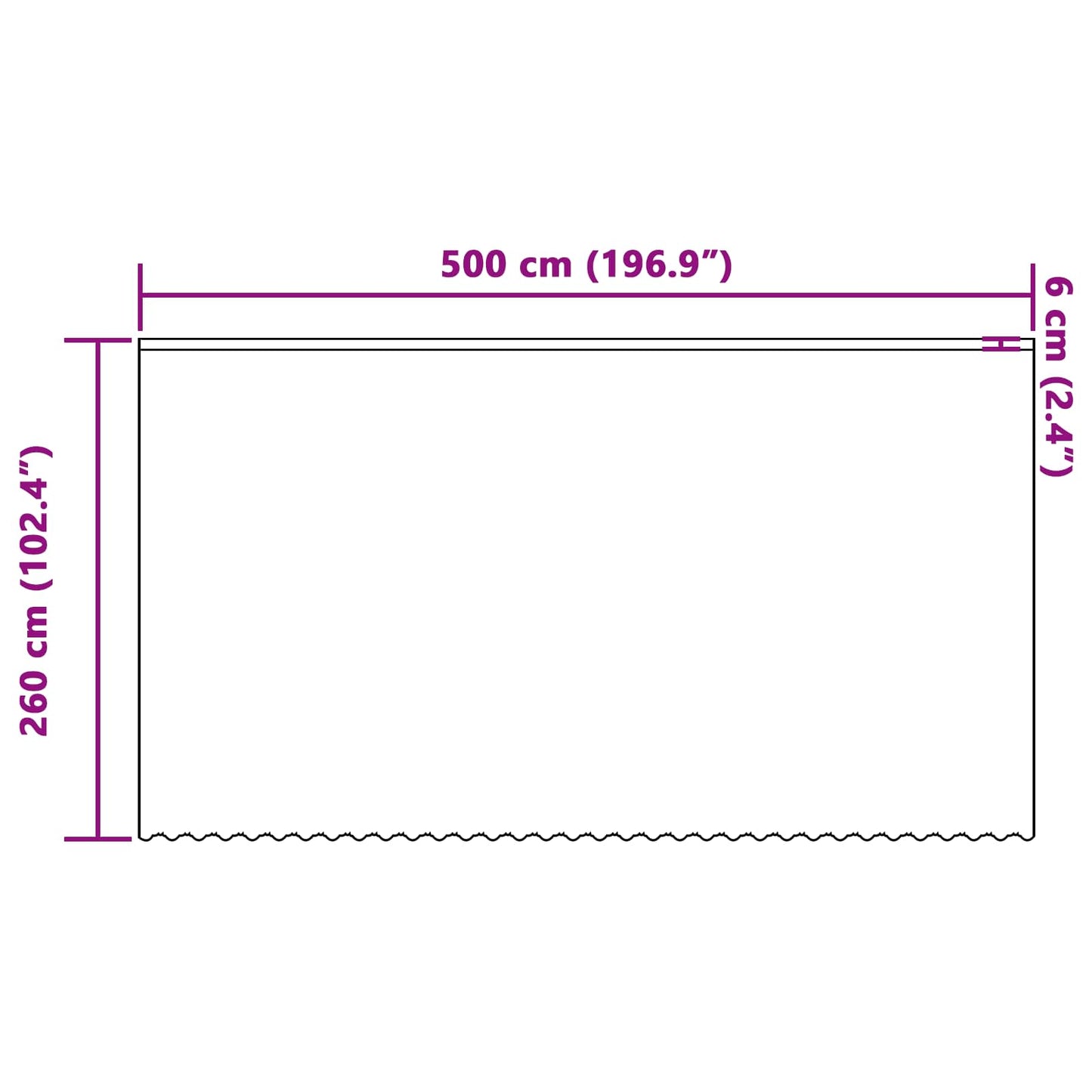 Rideau en dentelle avec rideaux floral blanc 260 x 500 cm polyester
