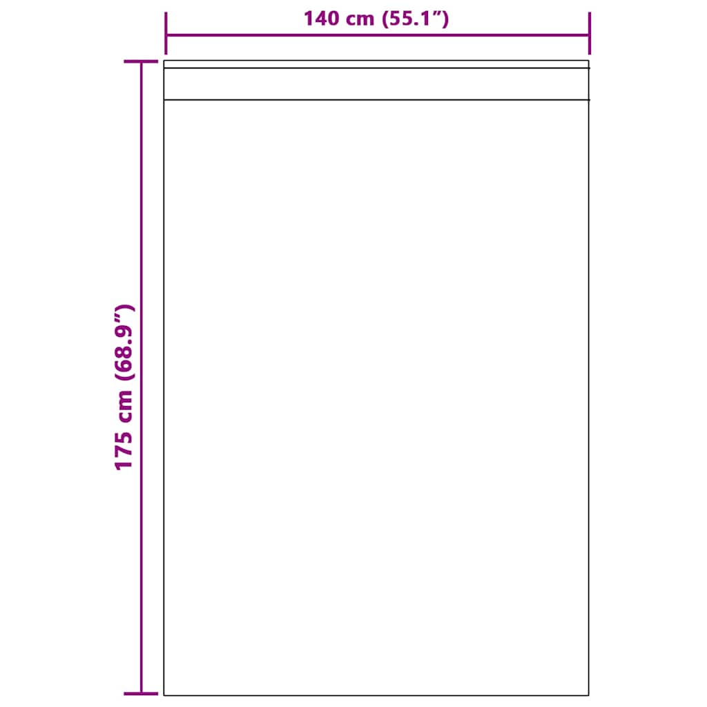 Voilage avec rideaux 2 pcs Blanc 175 x 140 cm Polyester