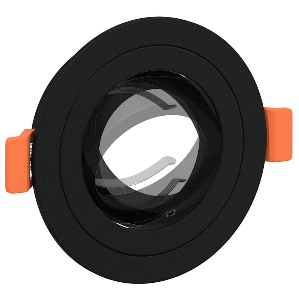 Spotlight 24 pcs Black 9 x 9 x 2 cm Aluminum