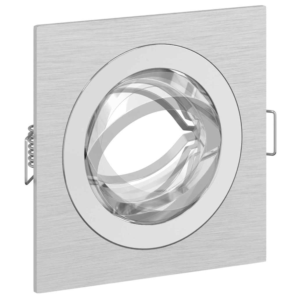 Spotlight 12 pcs Silber 9 x 9 x 2 cm Aluminium