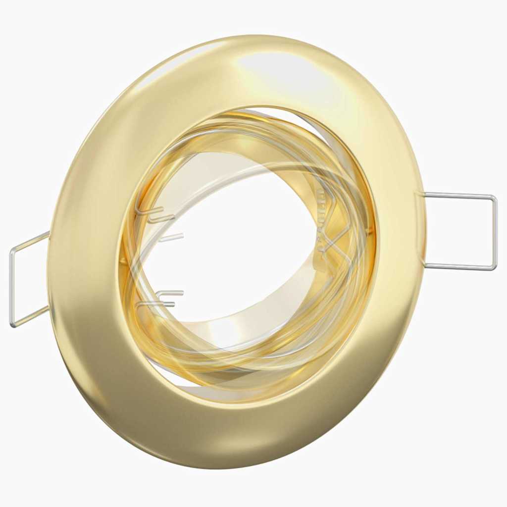 Spotlight 12 pcs Gold 9 x 9 x 2,5 cm Metall