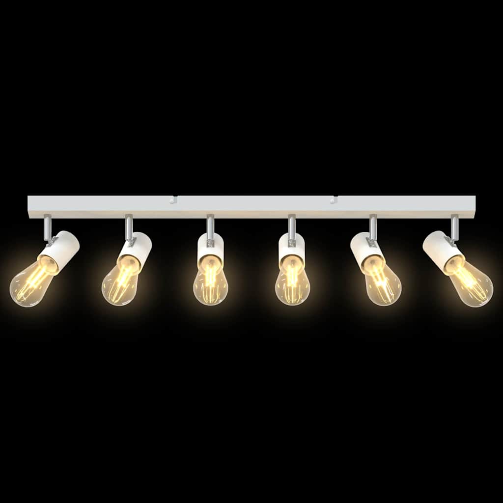 Ceiling Spotlights with White Spots 73 x 6.5 x 11.5 cm Metal