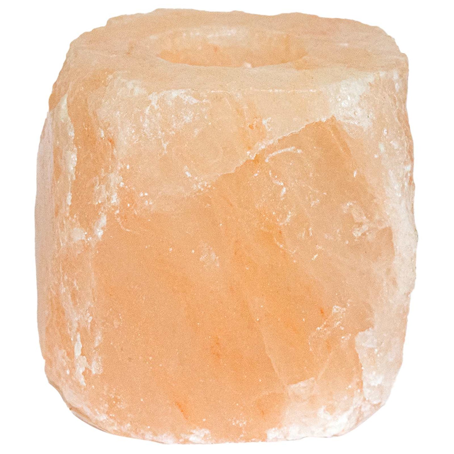 Salt Rock Tealight Holder Pink Himalayan Salt