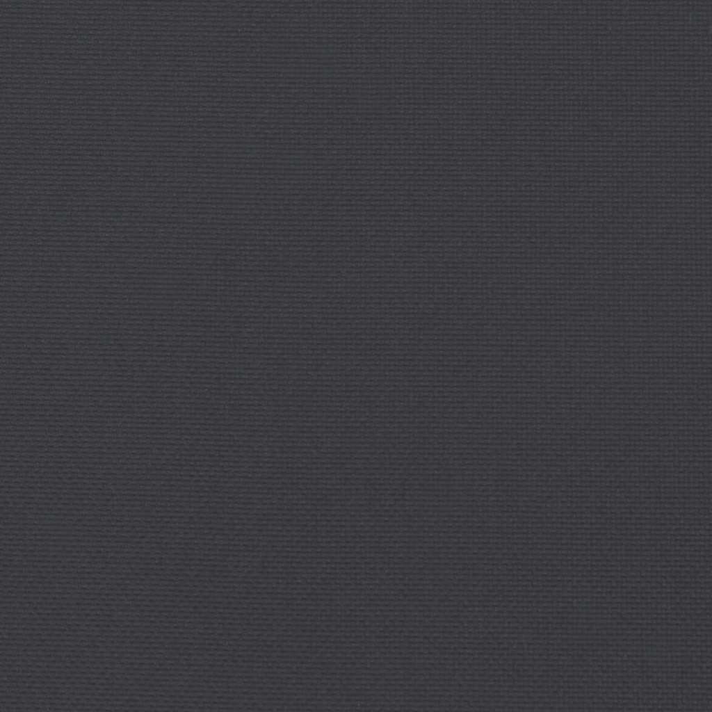 Coussin de palette lot de 2 Noir 200 x 40 x 8 cm Tissu Oxford