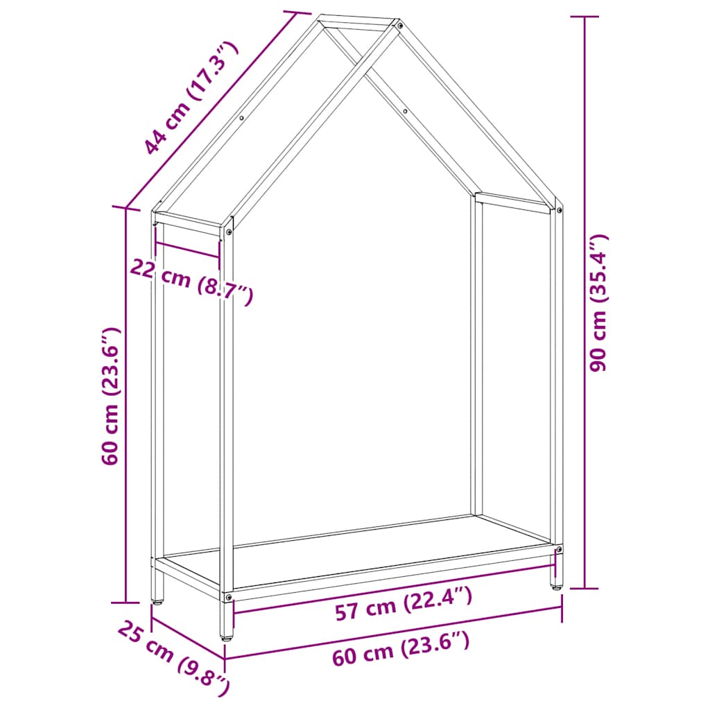 Brennholzregal Olivgrün 60x25x90 cm Kaltgewalzter Stahl