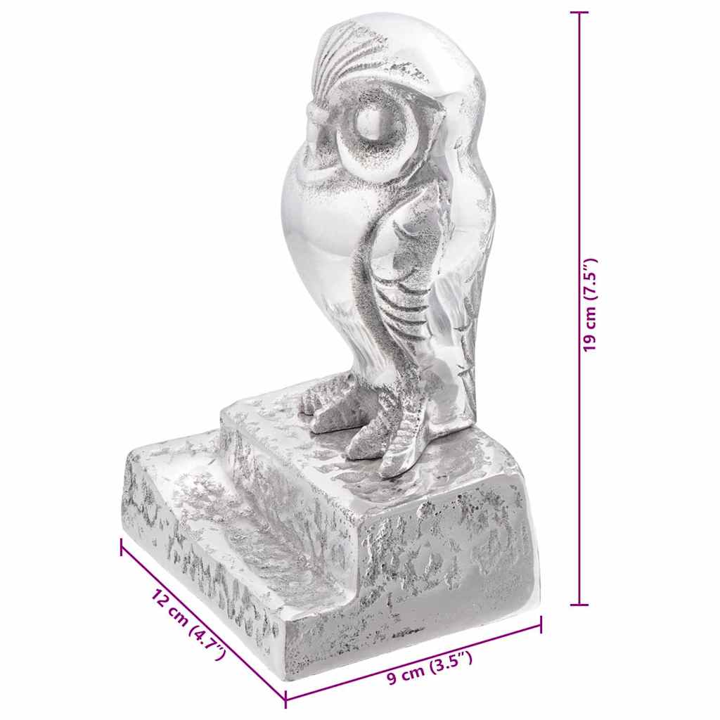 Serre-livres 2 pcs Argent 12 x 9 x 19 cm Aluminium