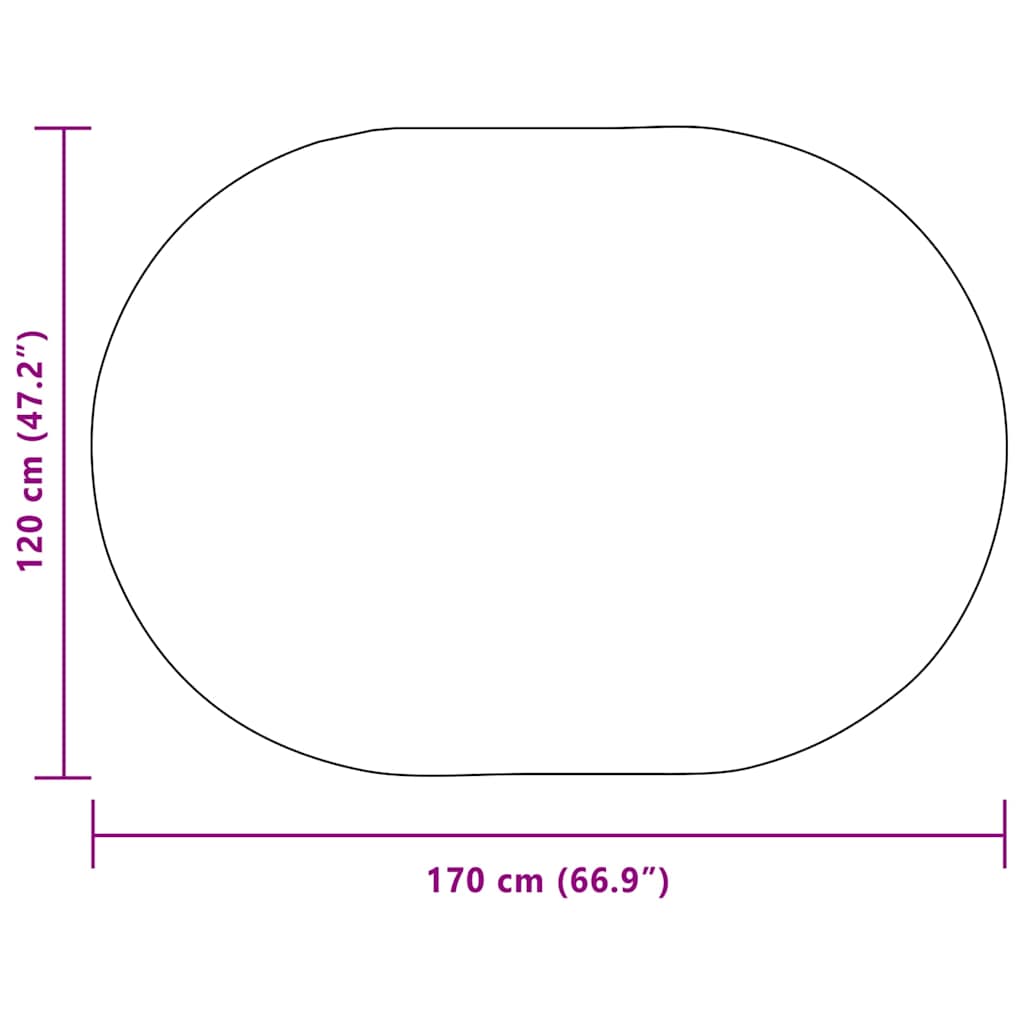 Teppich ZIZUR Braun 170 x 120 cm Polypropylen