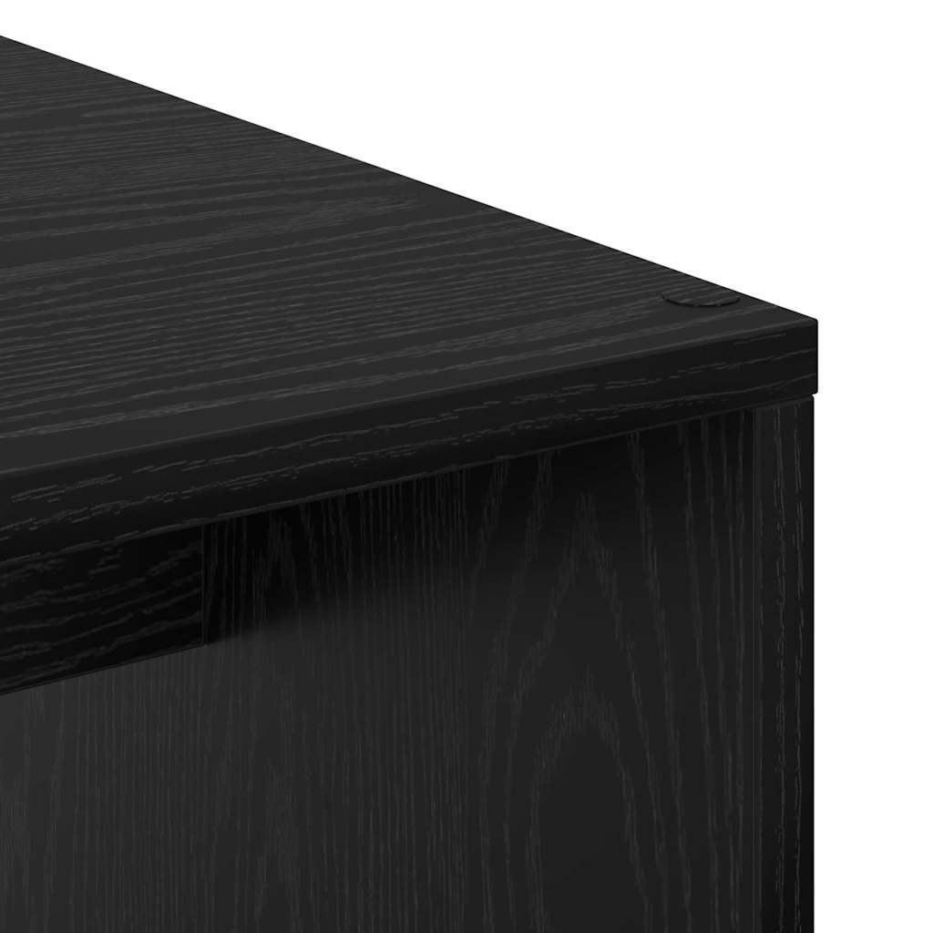 Desk 2 pcs Black Oak Effect