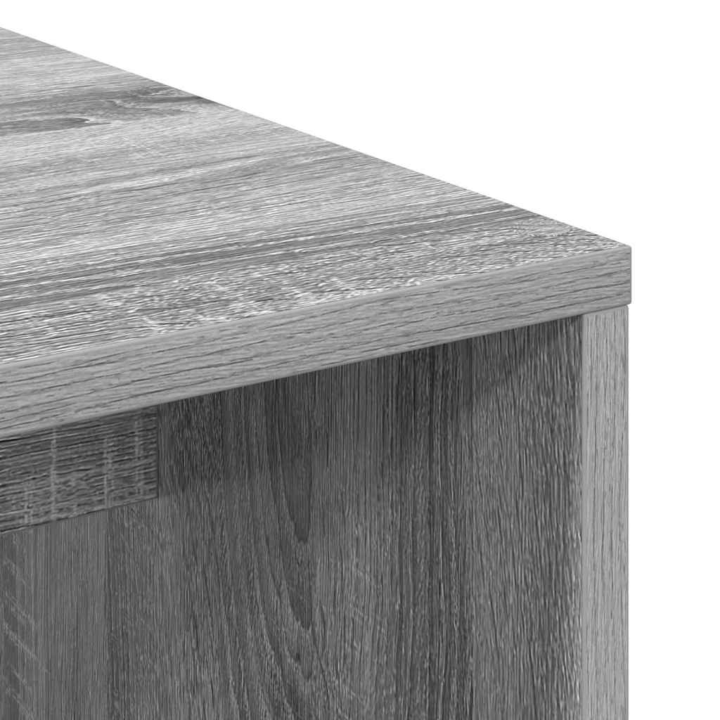 Desk 2 pcs Gray Sonoma