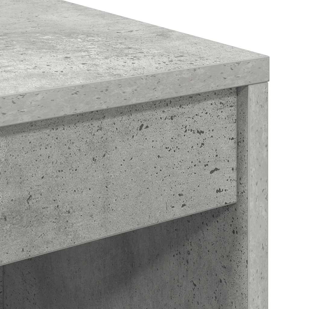 Schreibtisch mit Schubladen 2 pcs Beton Grau
