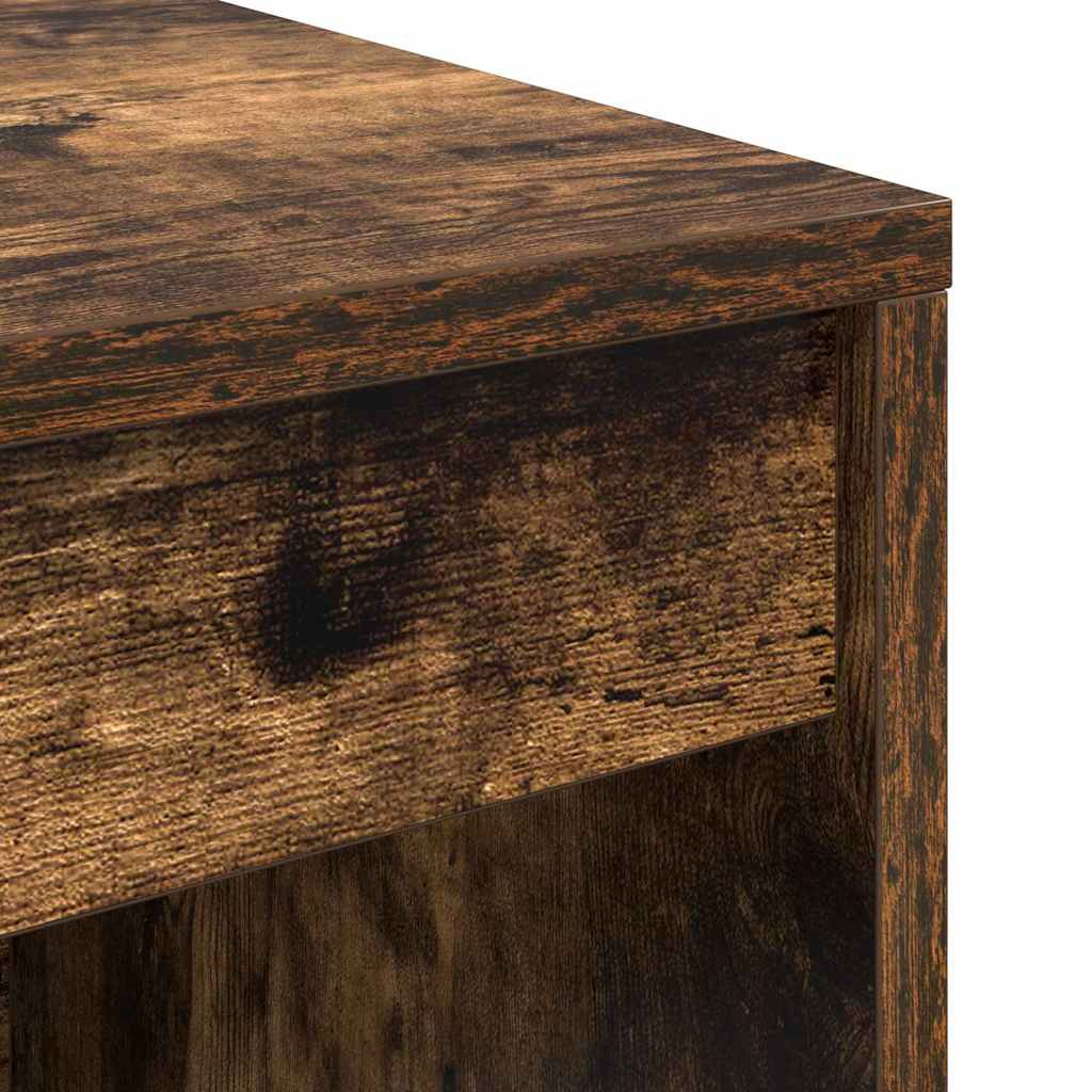 Desk with Drawers 2 pcs Smoked Oak