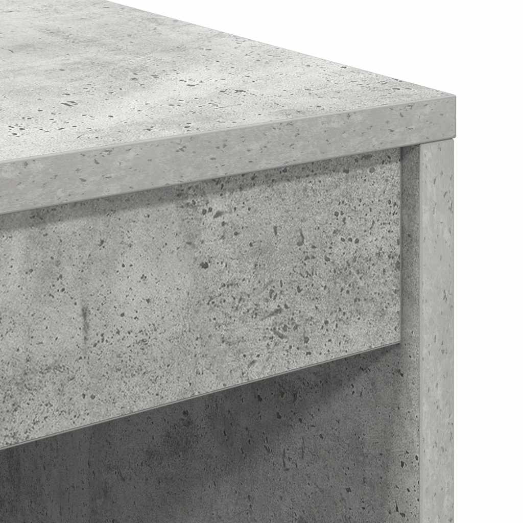Bureau avec tiroirs 2 pcs Béton Gris