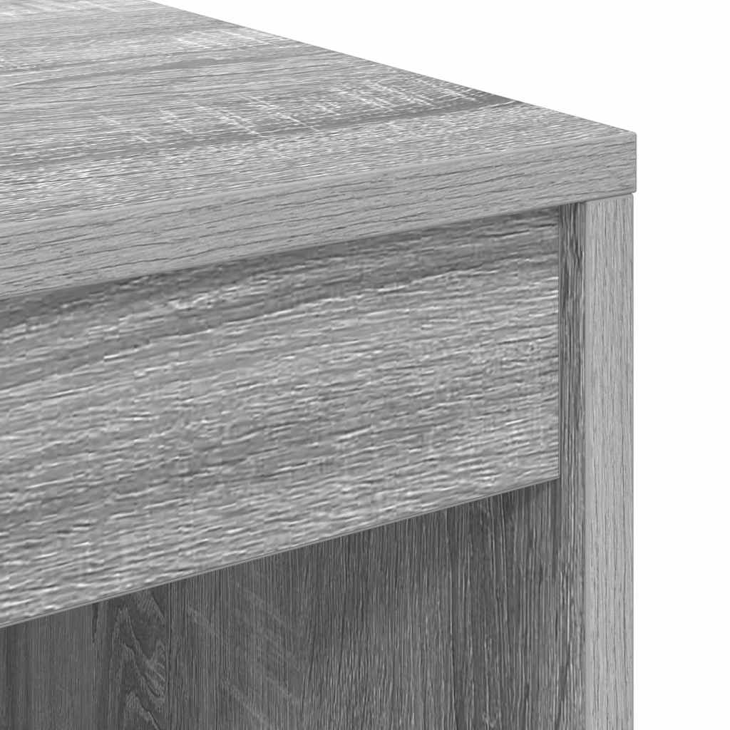 Bureau avec tiroirs 2 pcs Sonoma gris