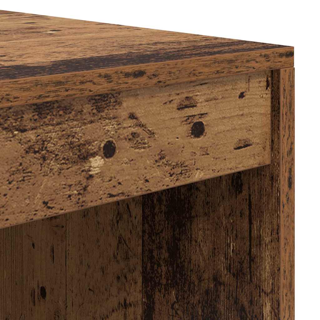 Desk with Drawers 2 pcs Reclaimed Wood