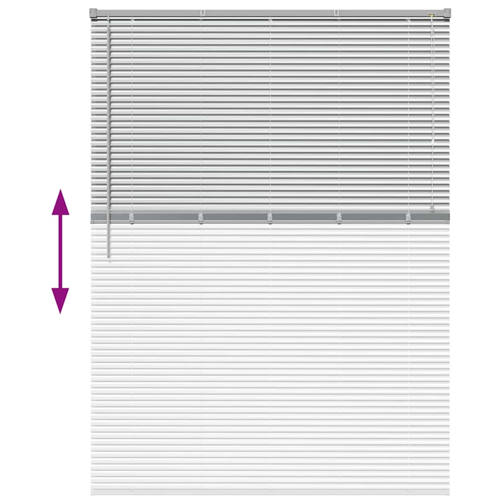 Balkenjalousien Silber 175 x 125 cm Aluminium