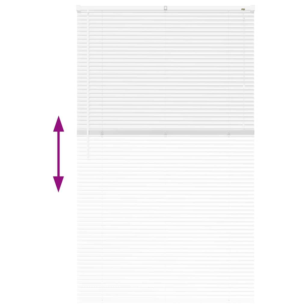 Slat Blinds White 175 x 105 cm Aluminum