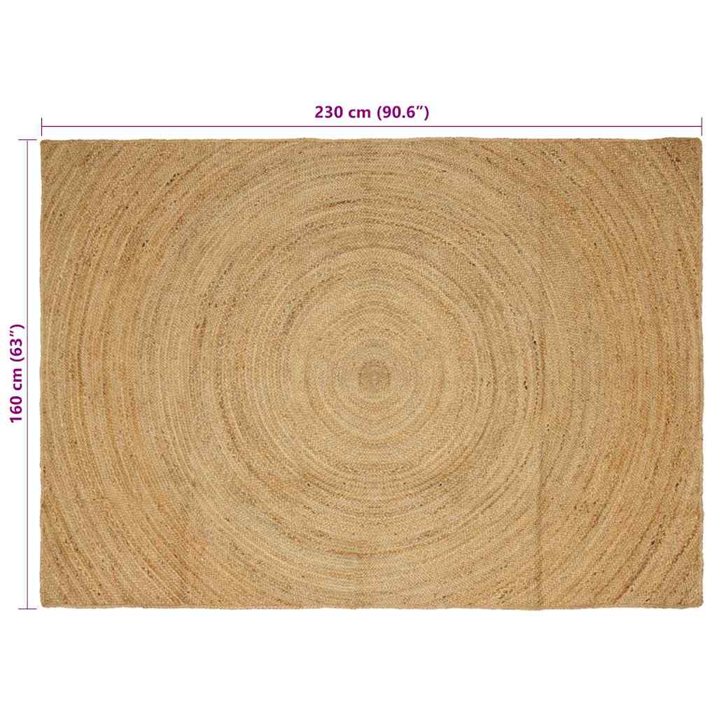 Bereichsteppiche Rechtwinklig Braun 160 x 230 cm Jute